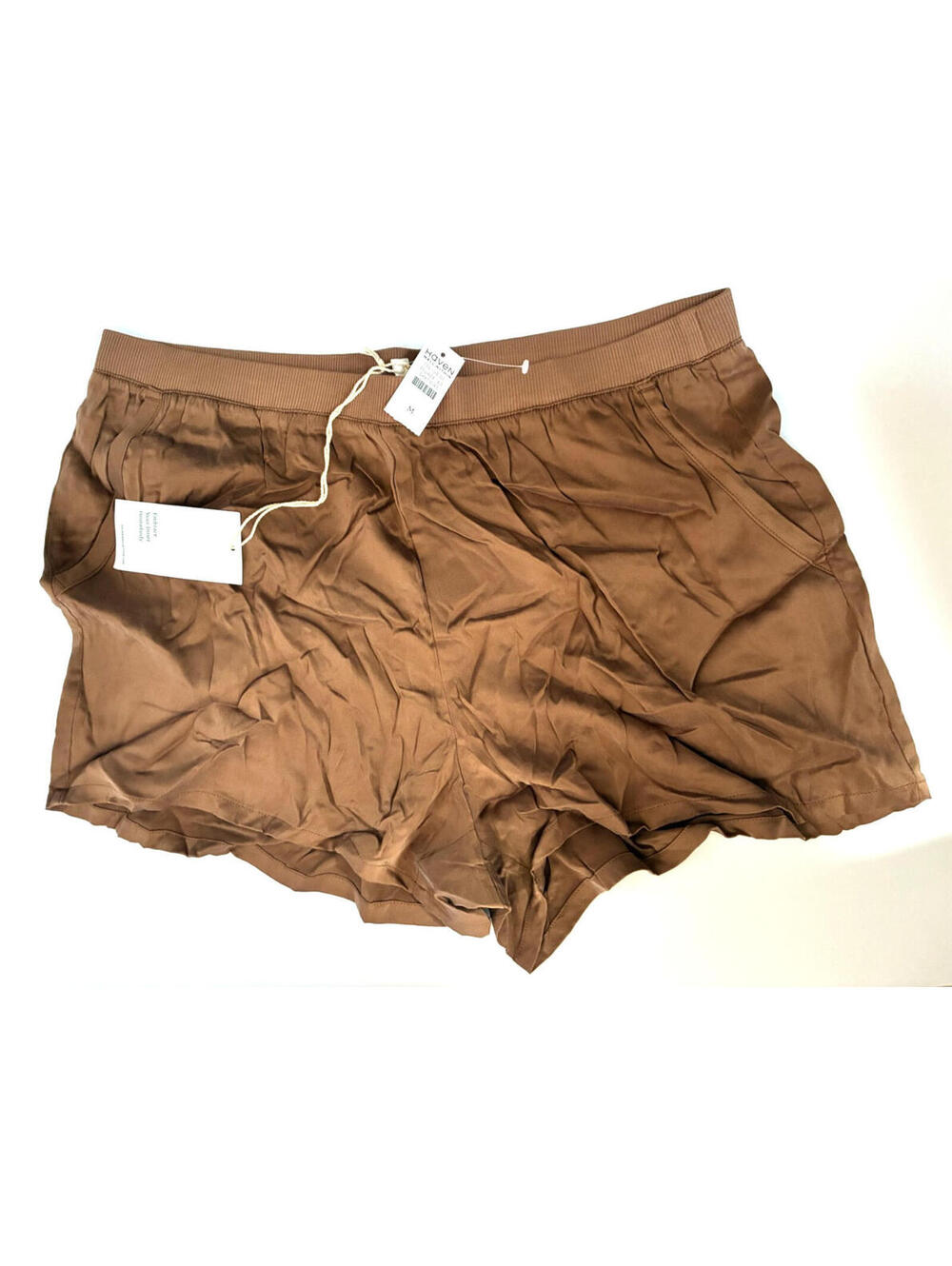 Haven Well Within Women's Sleep Shorts Size Medium Burnt Orange Elastic Waist